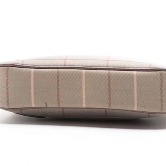 Vintage Burberry Plaid Shoulder Bag with Leather Trim - Picture 4 of 4